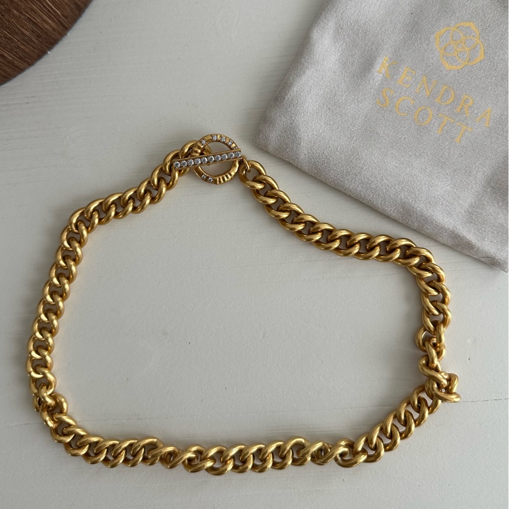 Kendra Scott chunky gold chain necklace